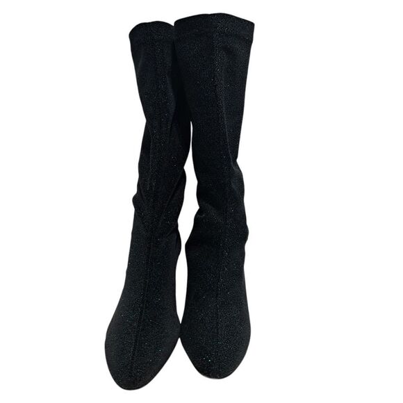 Free People Seville Slouchy Glam Wedge Boots Size 41 Black Multi - Picture 9 of 17